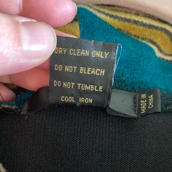 Radzoli Black & Multicolored Sweater-like Dress Large - Picture 4 of 8